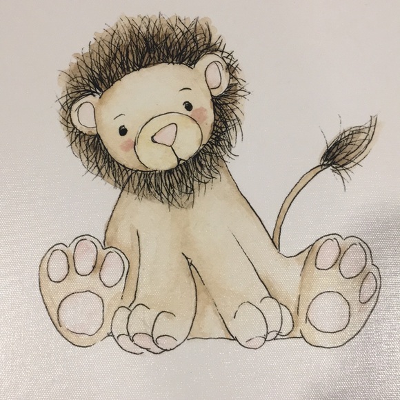 WALL ART CANVAS’ Elephant and Lion Print 12X12 - Picture 5 of 12